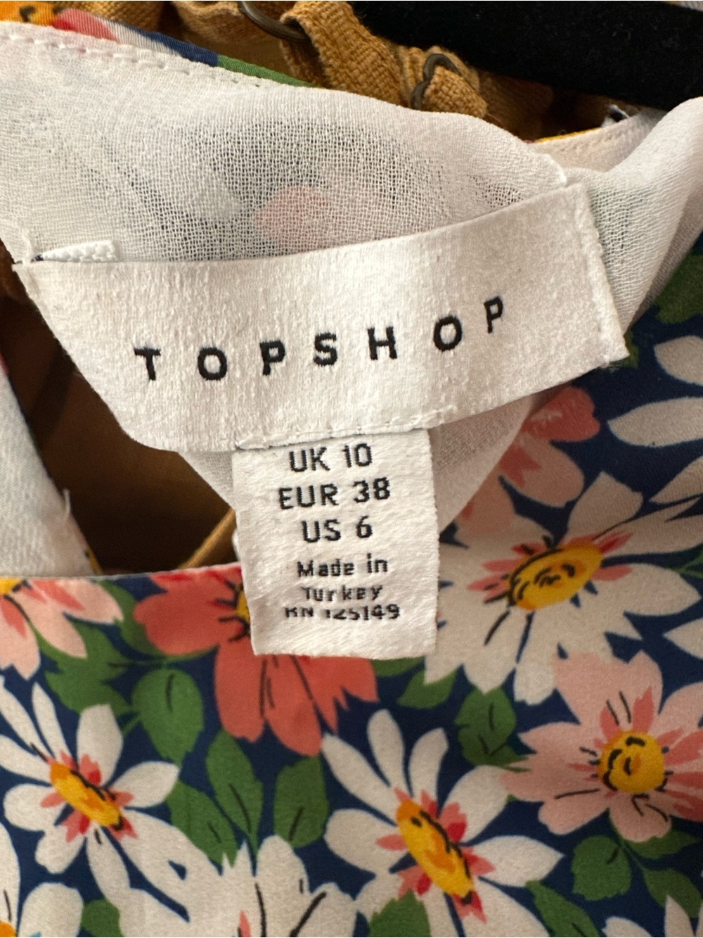 Topshop Austin floral print angel sleeve midi dress - Picture 10 of 11